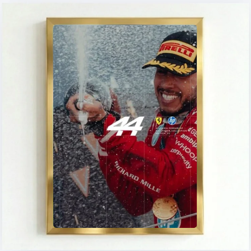 lewis hamilton ferrari poster with frame