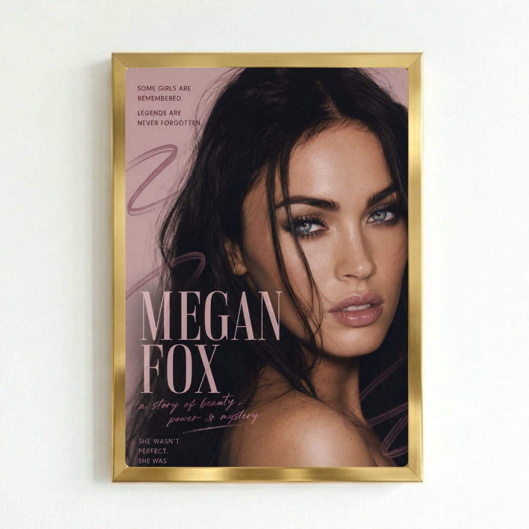 Megan Fox Poster with Frame