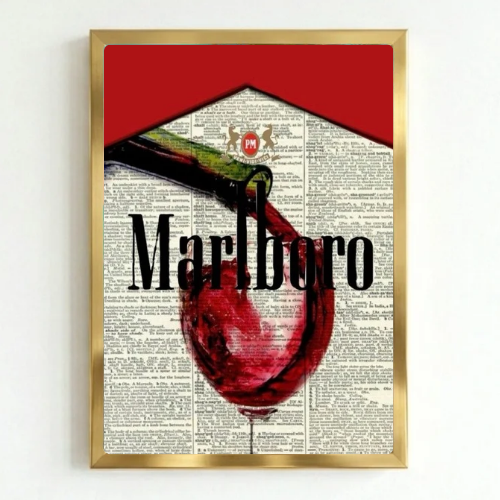bar and restaurant decoration, Marlboro sigarette