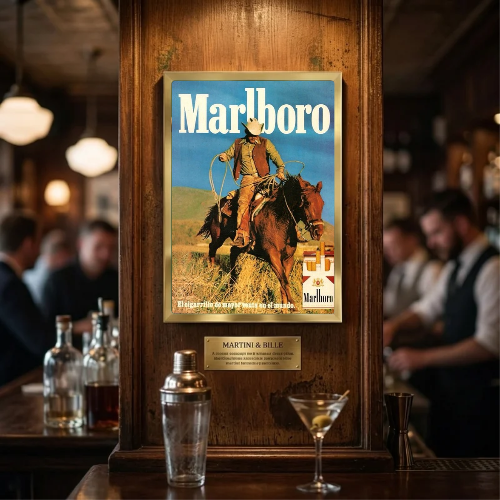 bar and restaurant decoration, Marlboro sigarette