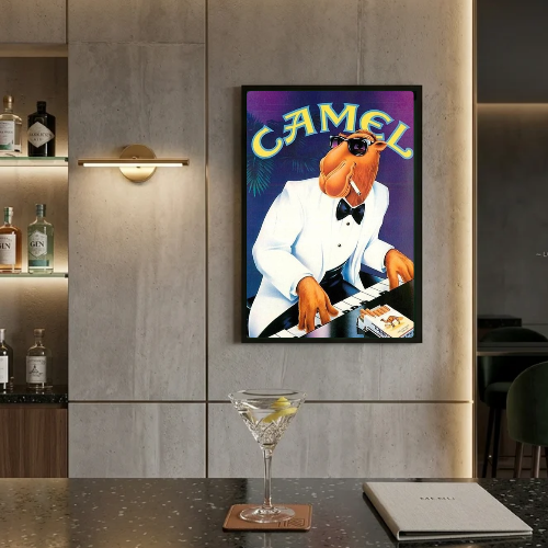 bar and restaurant decoration, Camel sigarette