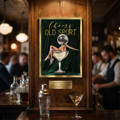 bar and restaurant decoration martini chic