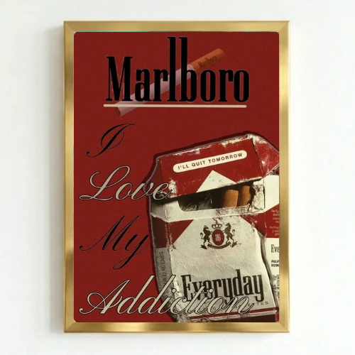bar and restaurant decoration, Marlboro sigarette