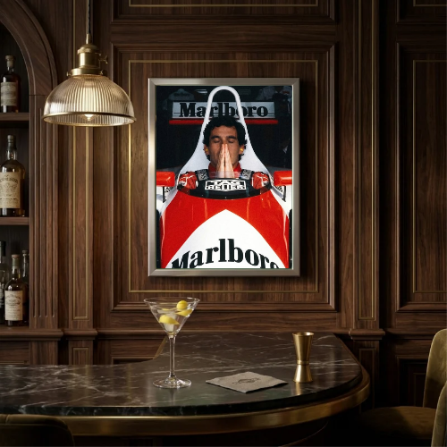 bar and restaurant decoration, Marlboro Ayrton senna