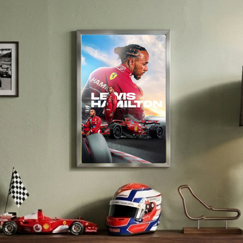 lewis hamilton ferrari poster with frame