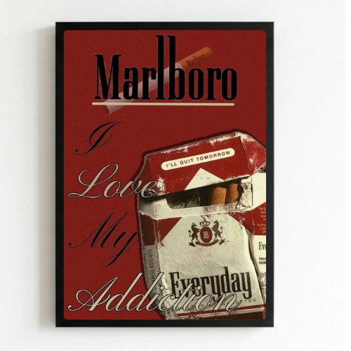 bar and restaurant decoration, Marlboro sigarette