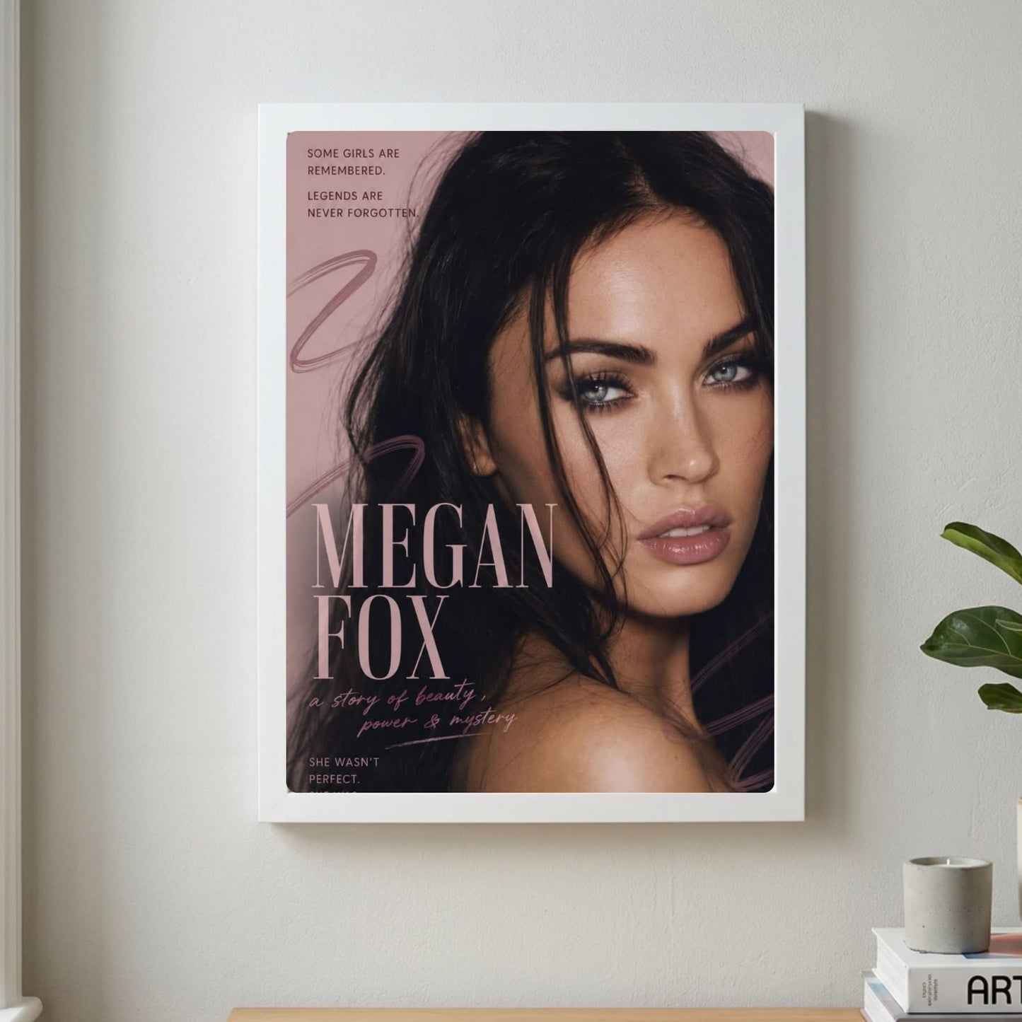 Megan Fox Poster with Frame