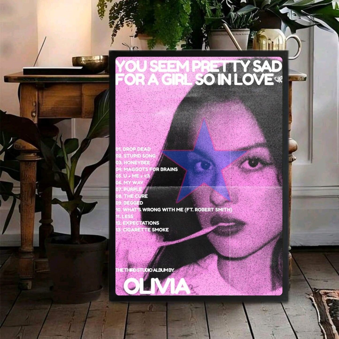Olivia Rodrigo Poster with Frame