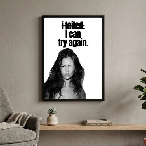 Chic room girl poster
