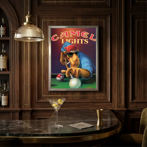 bar and restaurant decoration, Camel sigarette