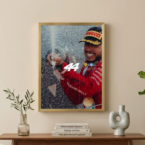 lewis hamilton ferrari poster with frame
