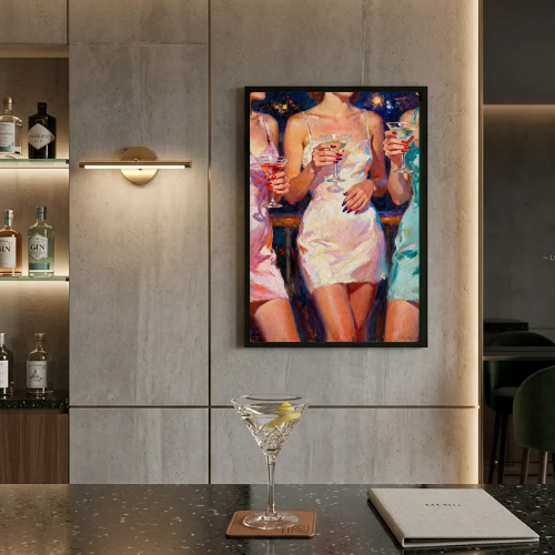 bar and restaurant decoration martini chic girls