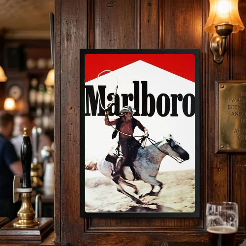 bar and restaurant decoration, Marlboro sigarette