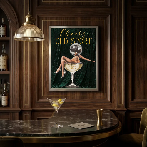 bar and restaurant decoration martini chic