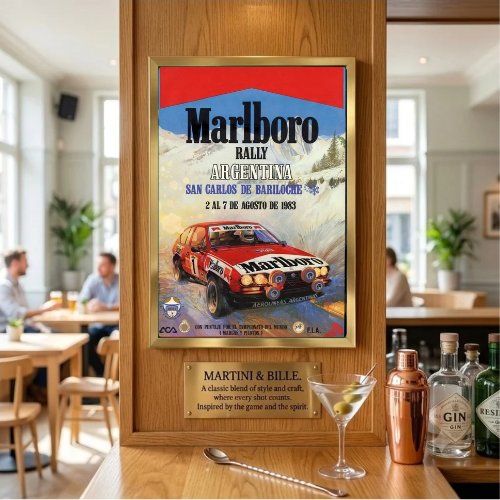 bar and restaurant decoration, Marlboro sigarette