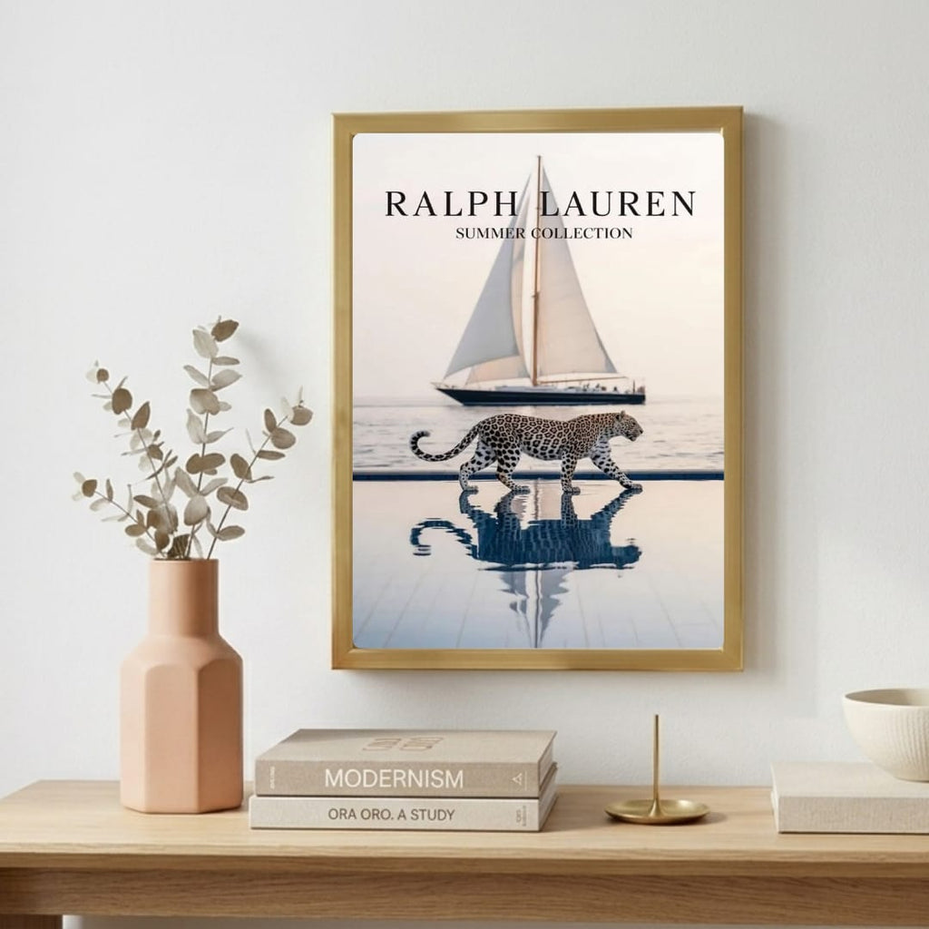 luxury brand aesthetic poster