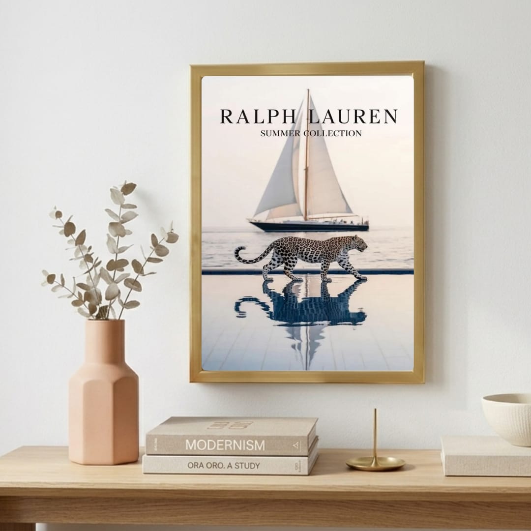 luxury brand aesthetic poster