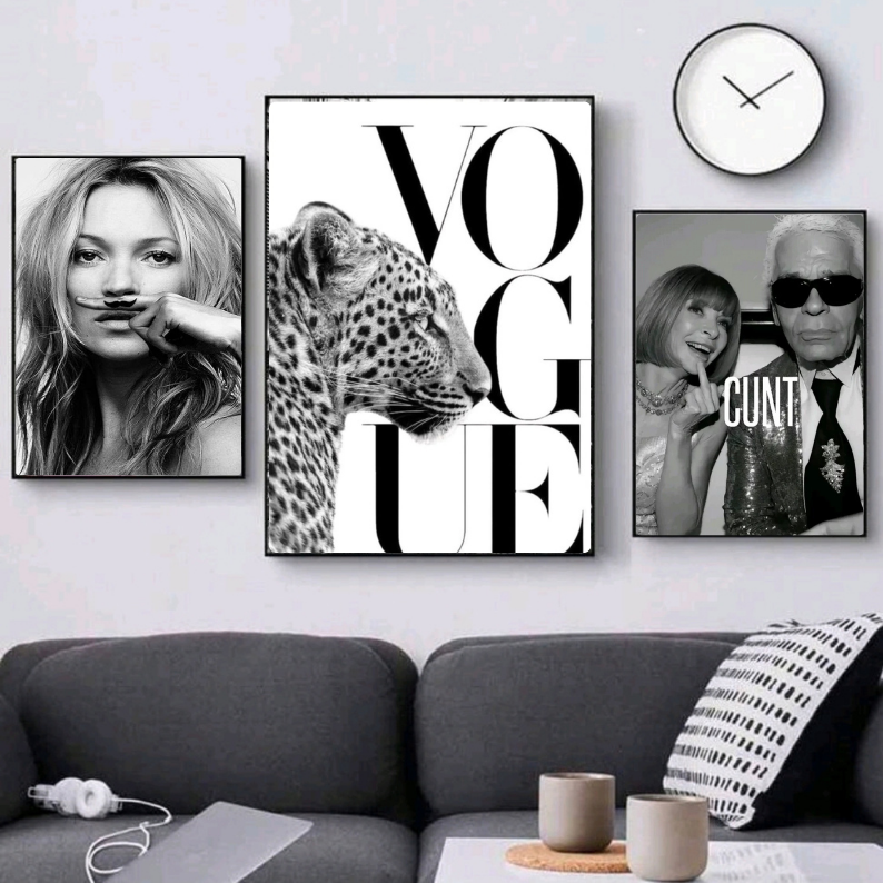 Set: vogue, kate moss, anna wintour, karl lagerfeld