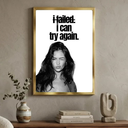 Chic room girl poster