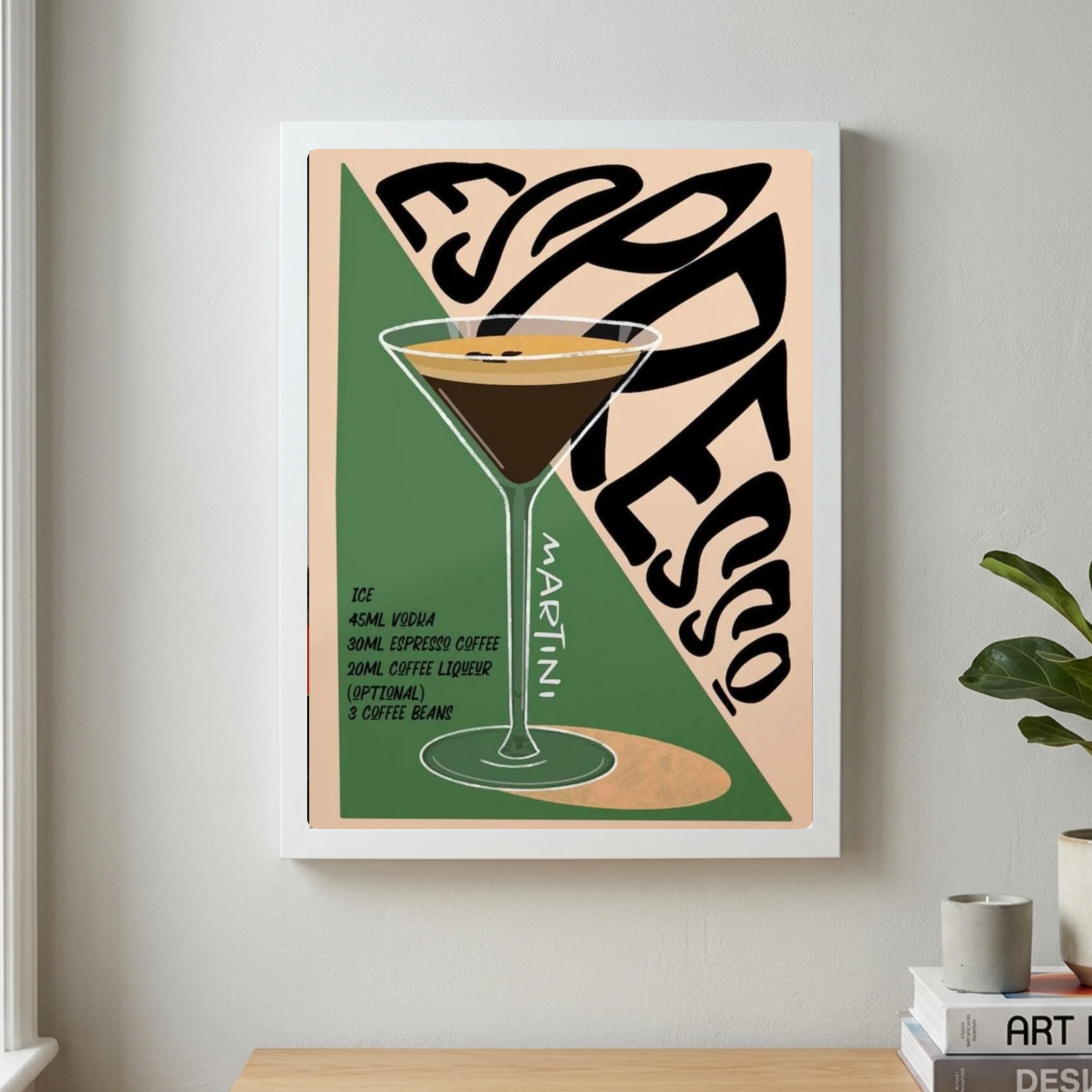 bar and restaurant decoration, martini