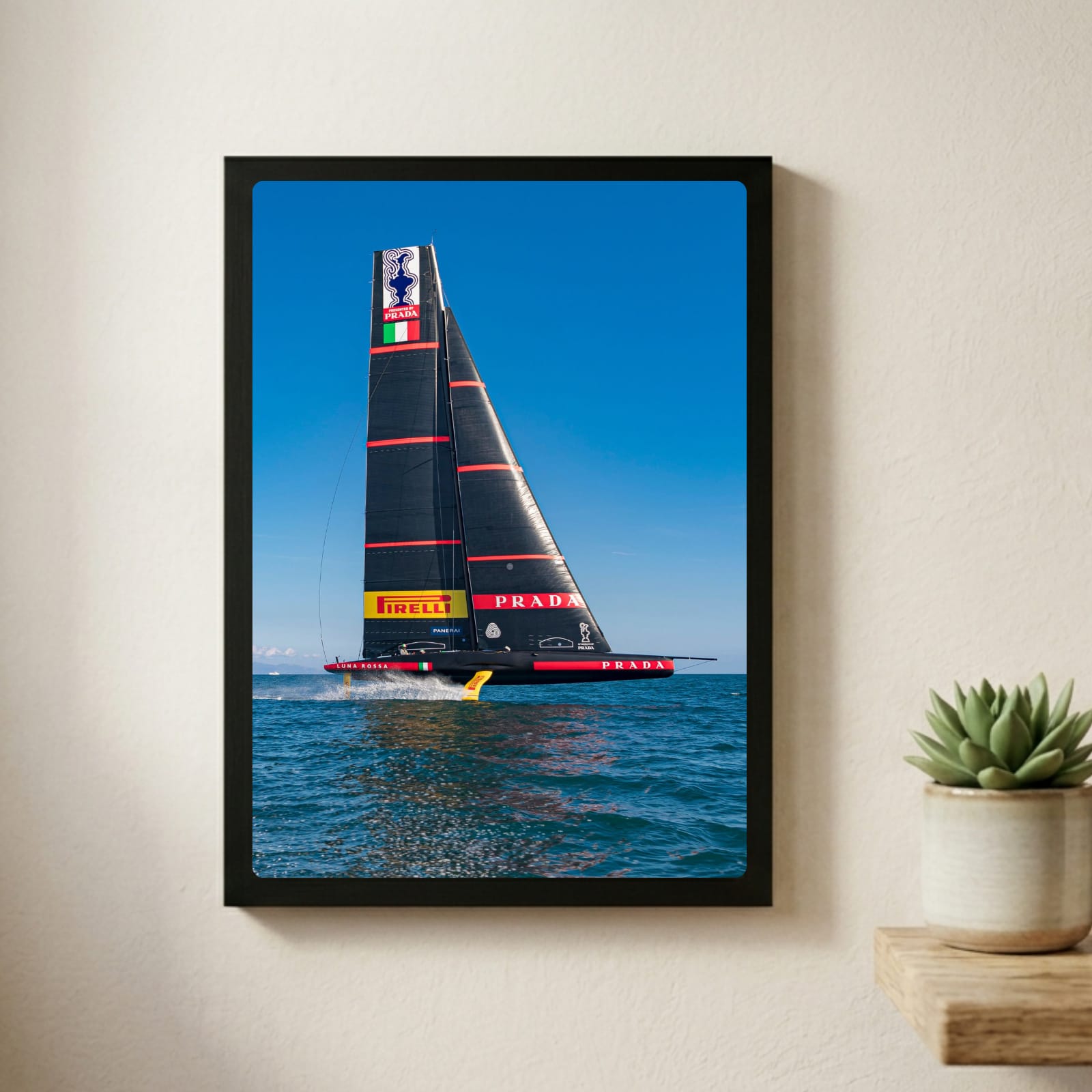 Luxury brand - luna rossa, barca a vela