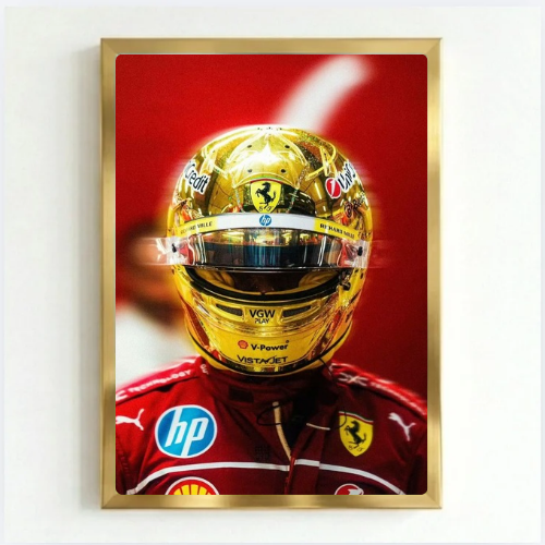 lewis hamilton ferrari poster with frame