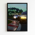 poster car race house deco