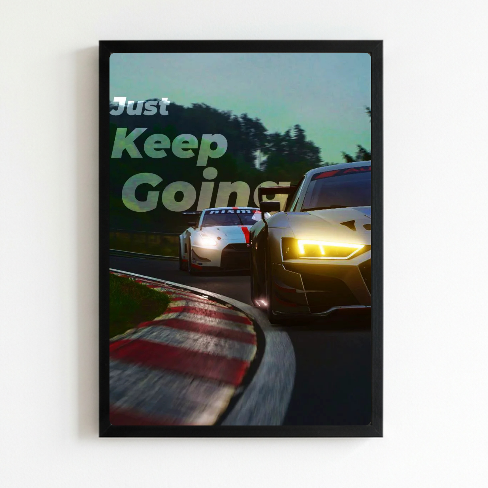 poster car race house deco