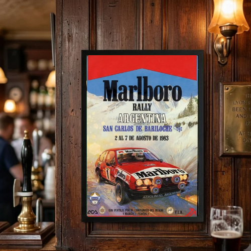 bar and restaurant decoration, Marlboro sigarette
