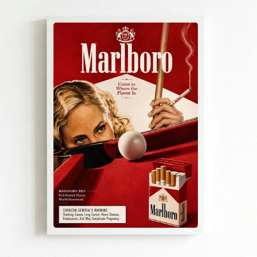 bar and restaurant decoration, Marlboro sigarette