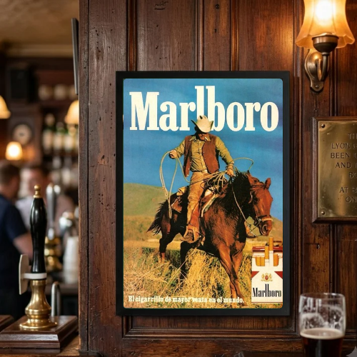 bar and restaurant decoration, Marlboro sigarette