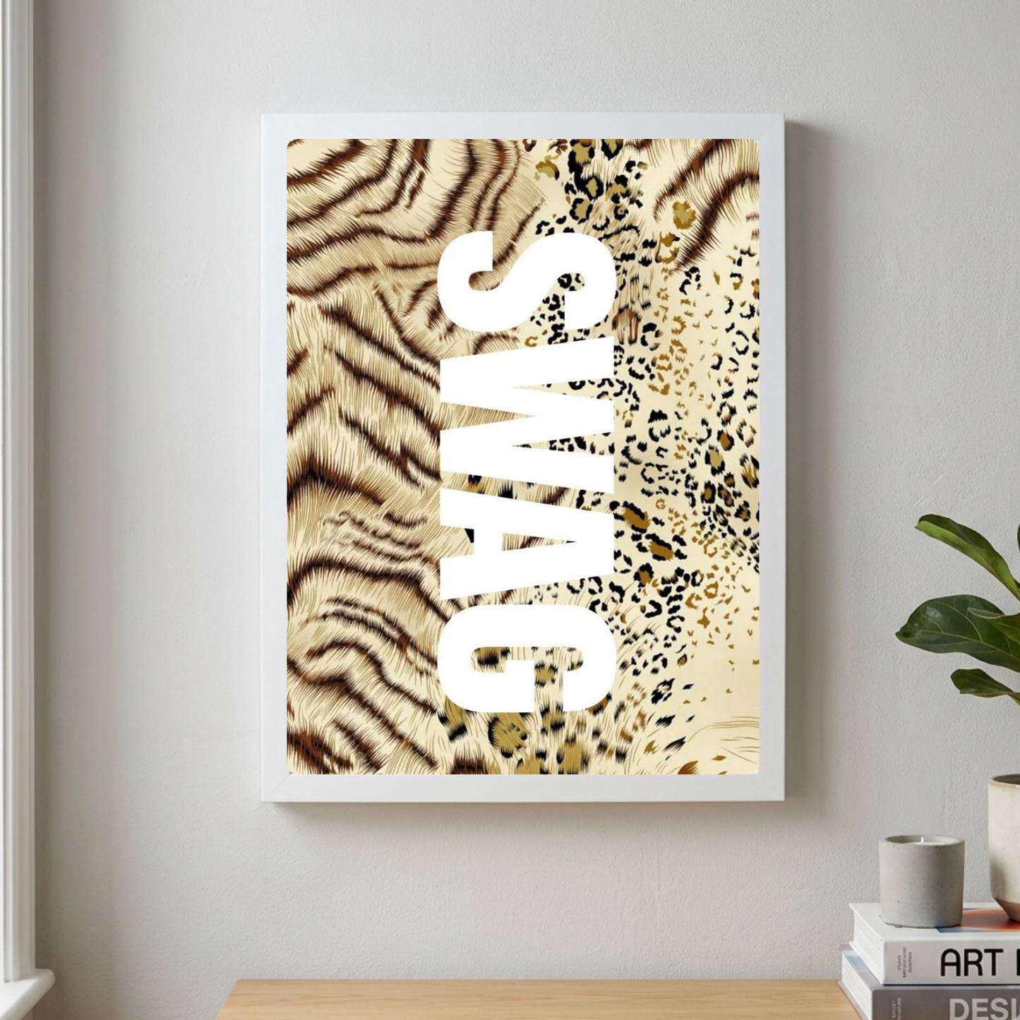 Home deco chic swag leopard