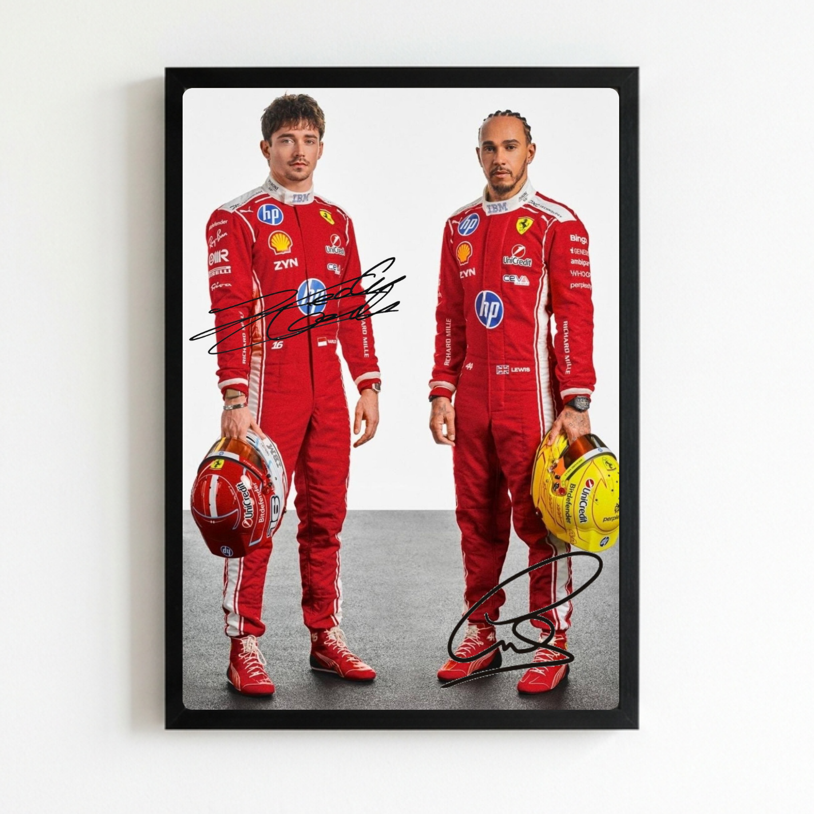 lewis hamilton, leclerc ferrari