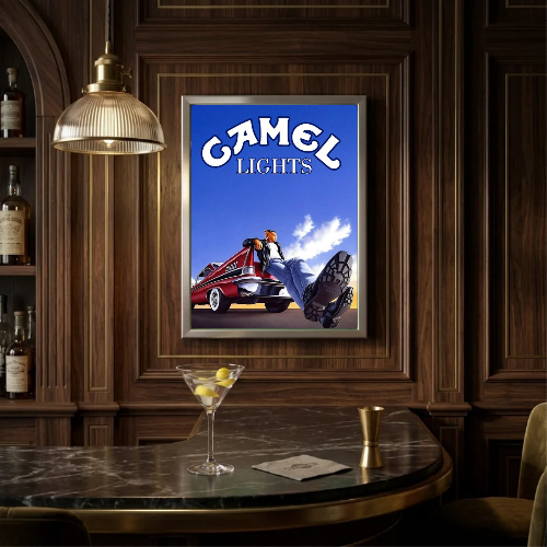 bar and restaurant decoration, Camel sigarette
