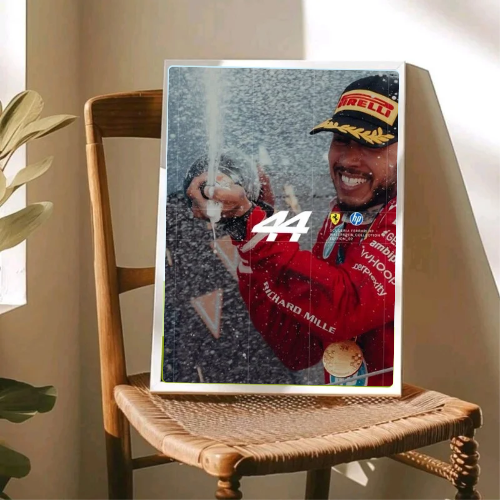lewis hamilton ferrari poster with frame
