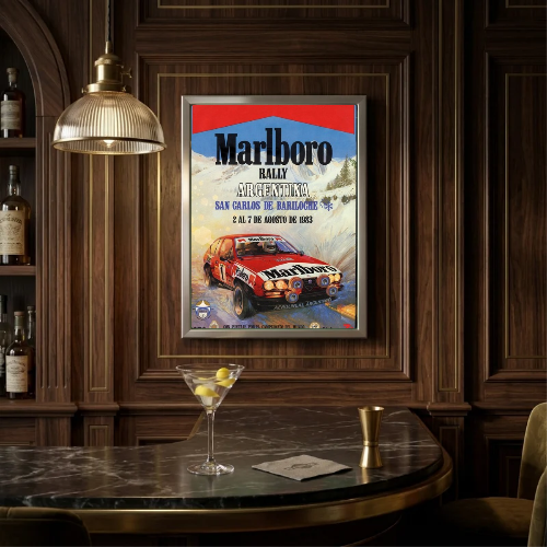 bar and restaurant decoration, Marlboro sigarette