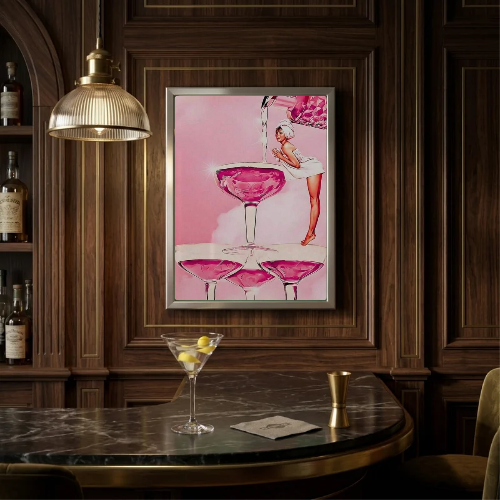 bar and restaurant decoration, cocktail drink