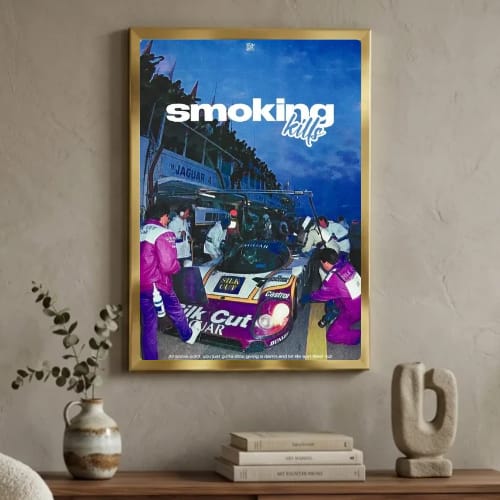 Motor sport smoking kills aesthetics
