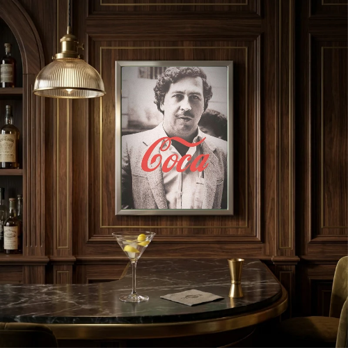 bar and restaurant decoration, coca cola