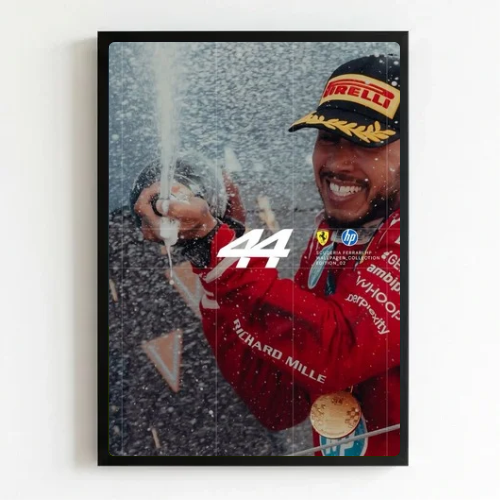 lewis hamilton ferrari poster with frame