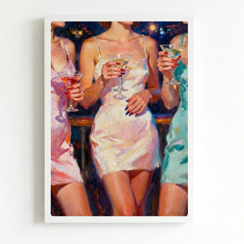 bar and restaurant decoration martini chic girls