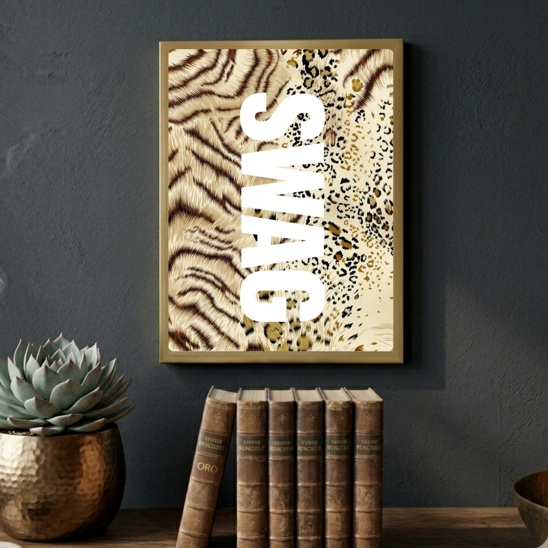 Home deco chic swag leopard