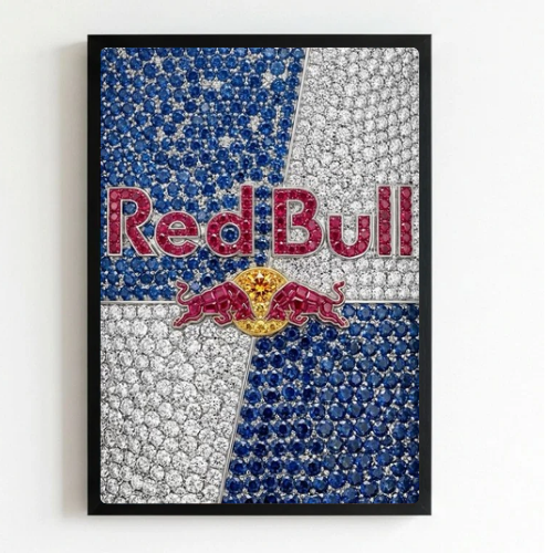 bar and restaurant decoration, red bull