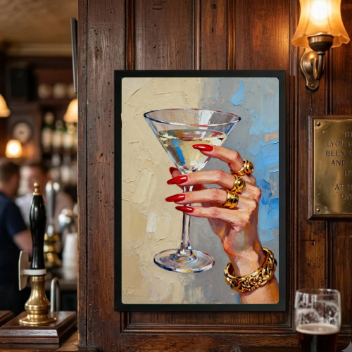 bar and restaurant decoration martini chic