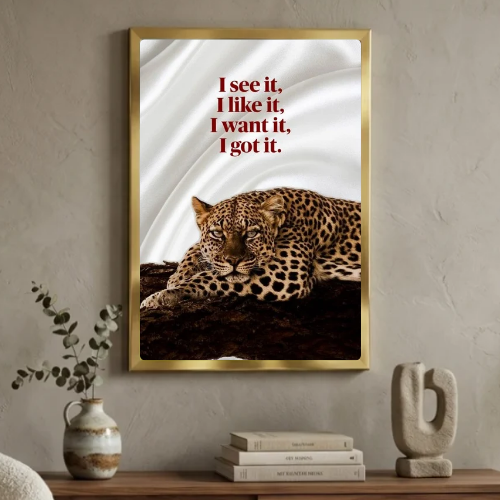 Chic room girl poster