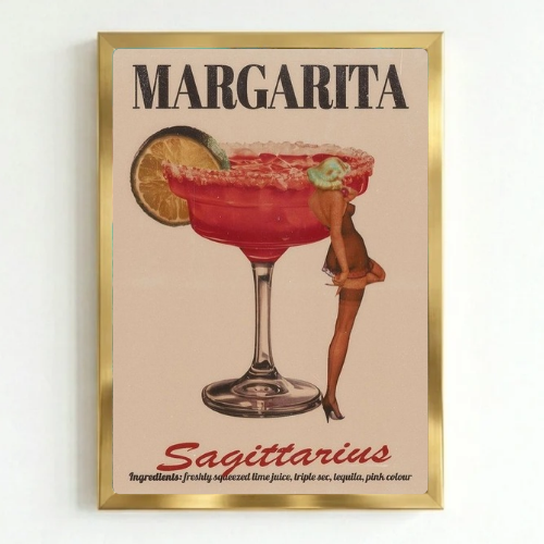bar and restaurant decoration, margarita sagittarius