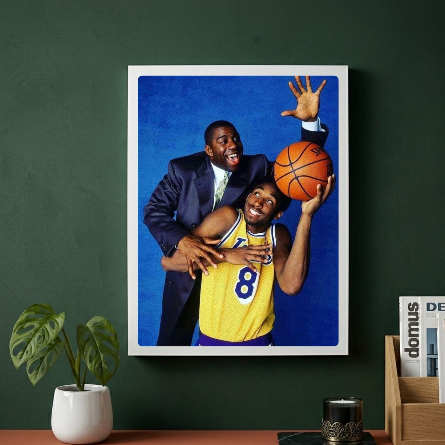 Magic Johnson and Kobe Bryant - Basket