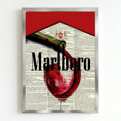 bar and restaurant decoration, Marlboro sigarette