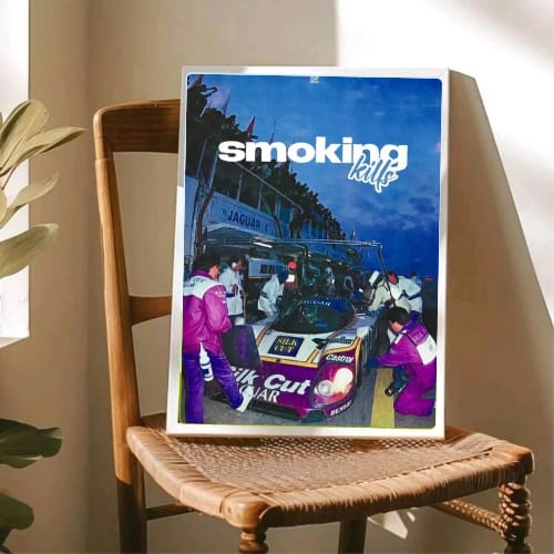 Motor sport smoking kills aesthetics