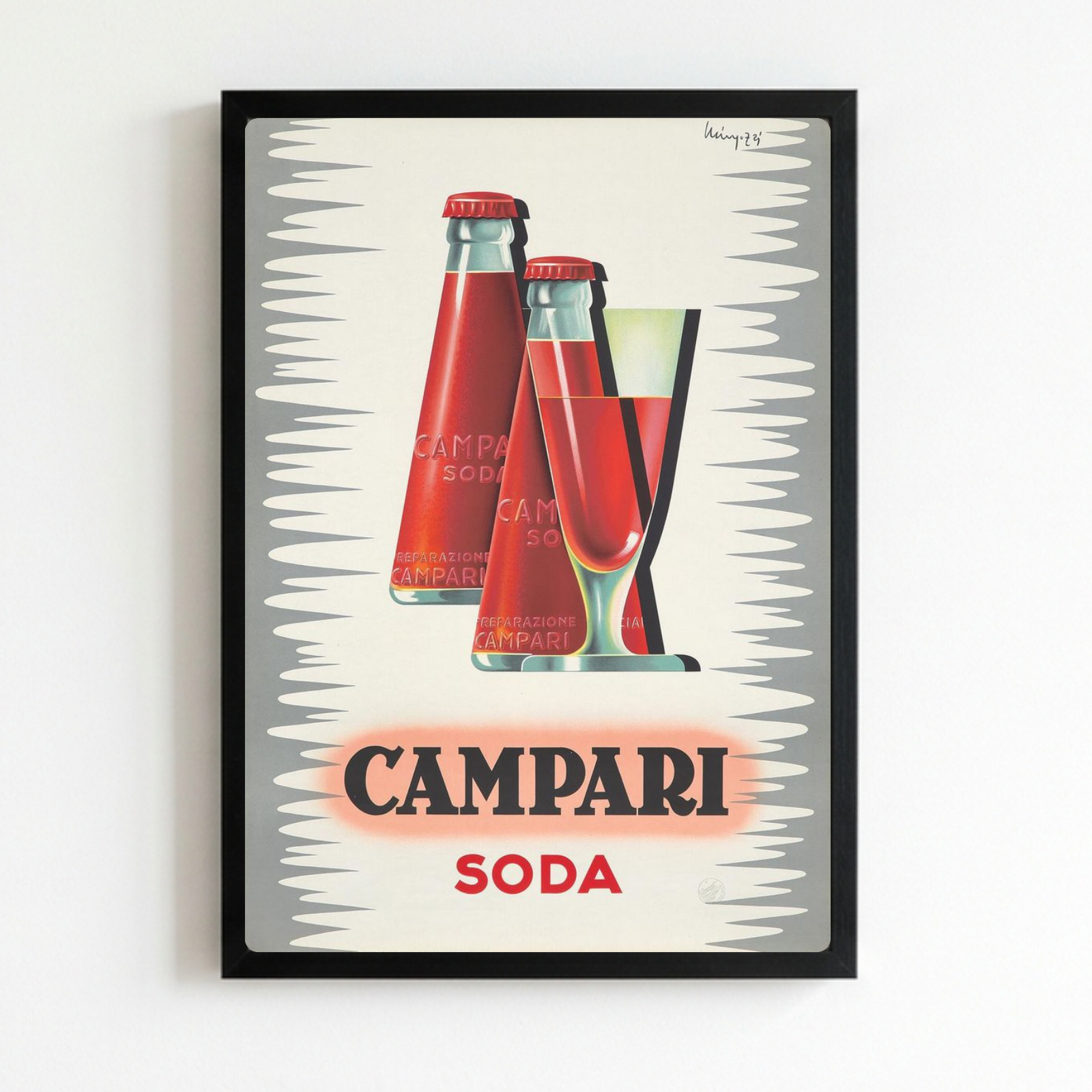 bar and restaurant decoration, campari